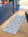 Aegean Elegance Washables Collection Area Rug -  Tinos Runner Blue  lifestyle 54