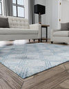 Aegean Elegance Washables Collection Area Rug -  Tinos Square Blue  lifestyle 69