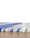 Sustainable Grid Indoor-Outdoor Oasis Collection Area Rug - Savannah Rectangle Navy Blue  lifestyle 10