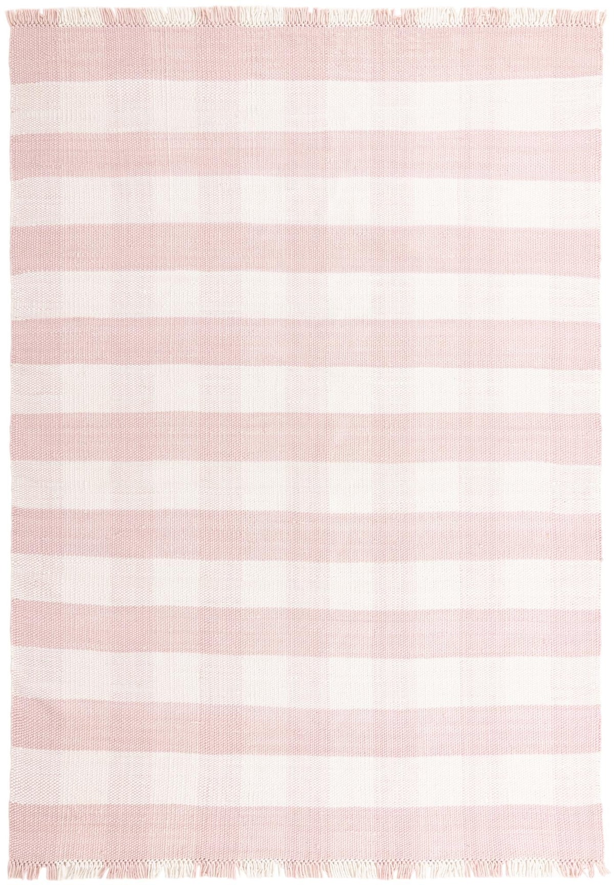 Sustainable Grid Indoor-Outdoor Oasis Collection Area Rug - Savannah Rectangle Pink  lifestyle 2