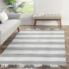 Sustainable Grid Indoor-Outdoor Oasis Collection Area Rug - Savannah Rectangle Gray  lifestyle 66