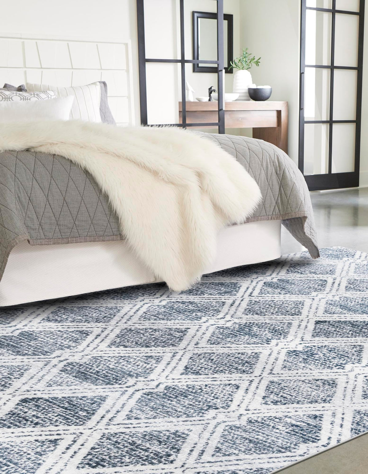 Aegean Elegance Washables Collection Area Rug -  Tinos Rectangle Ivory  lifestyle 7