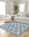 Aegean Elegance Washables Collection Area Rug -  Tinos Square Ivory  lifestyle 70
