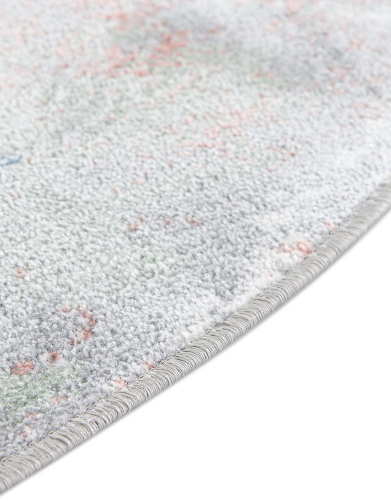 Aegean Elegance Washables Collection Area Rug -  Zakynthos Round Multi  lifestyle 56