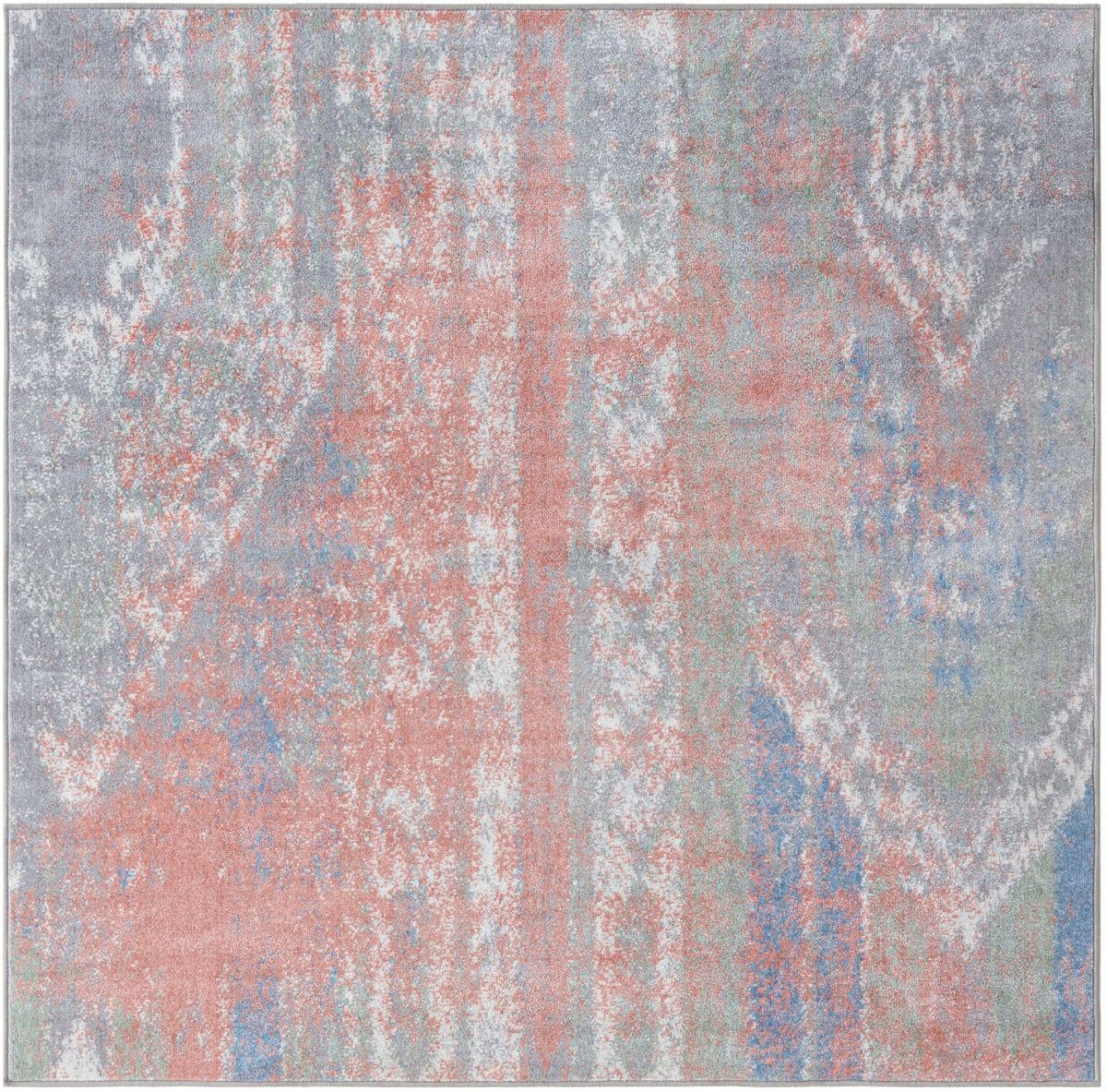 Aegean Elegance Washables Collection Area Rug -  Zakynthos Square Multi  lifestyle 36