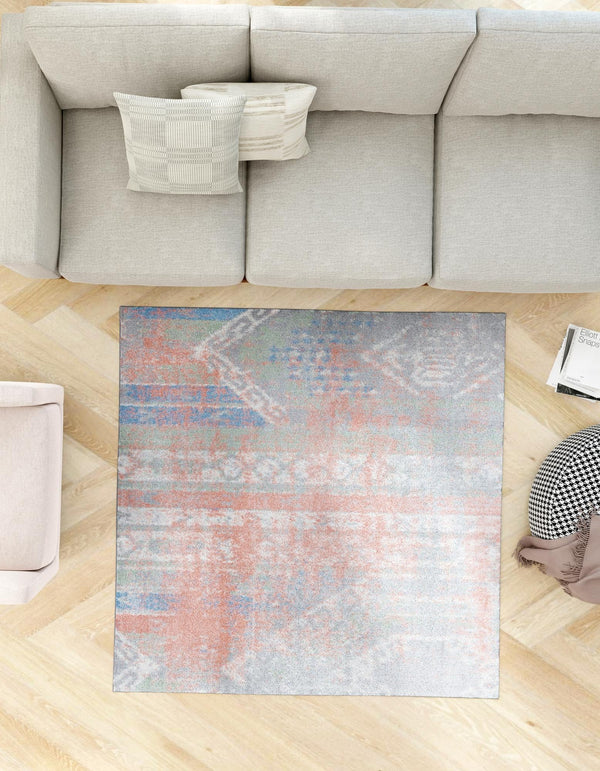 Aegean Elegance Washables Collection Area Rug -  Zakynthos Square Multi  lifestyle 86