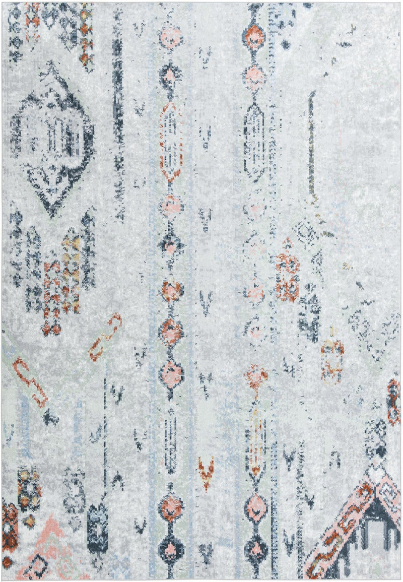 Aegean Elegance Washables Collection Area Rug -  Zakynthos Rectangle Ivory Gray Main