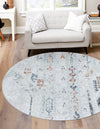 Aegean Elegance Washables Collection Area Rug -  Zakynthos Round Ivory Gray  lifestyle 42