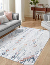 Aegean Elegance Washables Collection Area Rug -  Zakynthos Rectangle Ivory Gray  lifestyle 3
