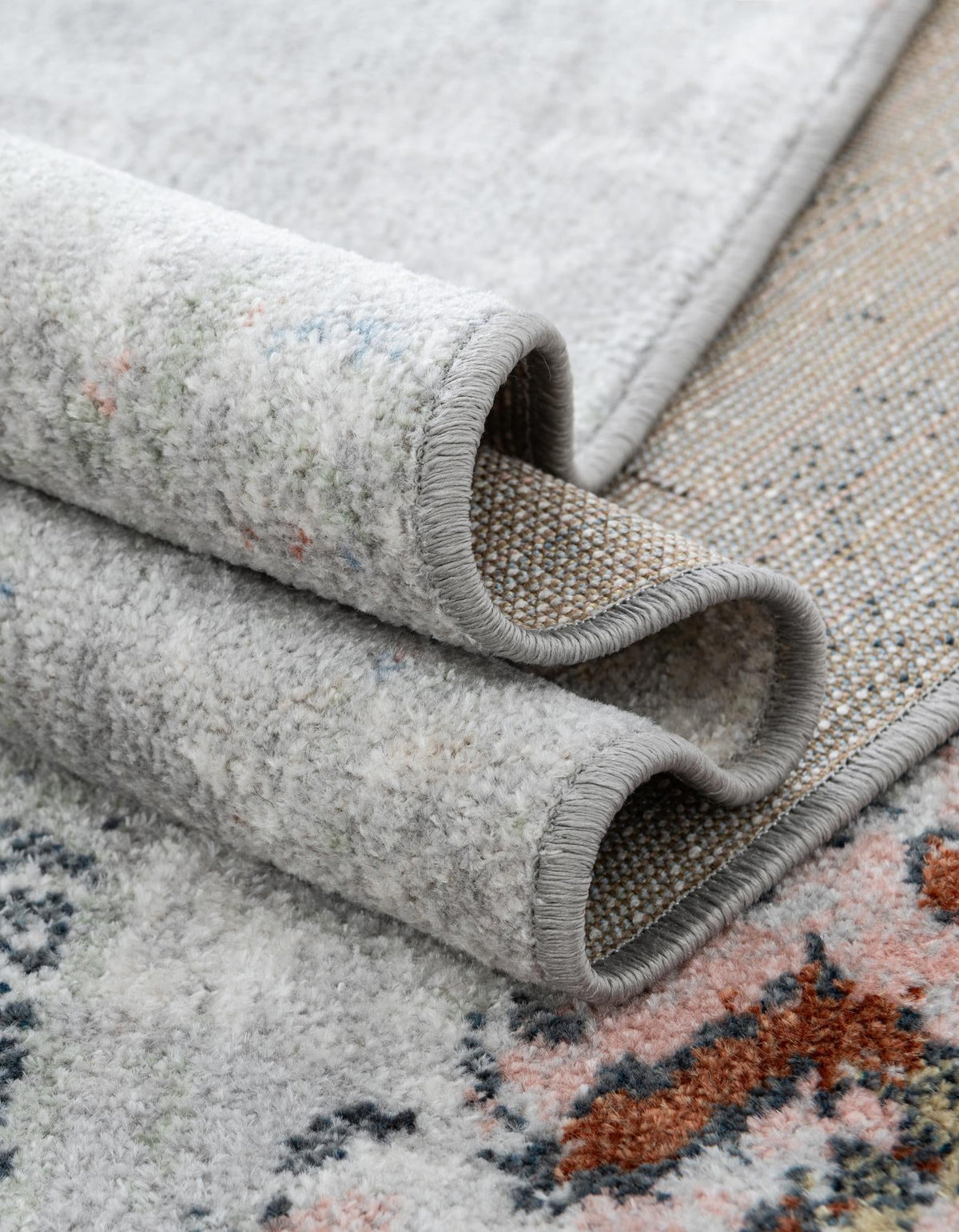 Aegean Elegance Washables Collection Area Rug -  Zakynthos Rectangle Ivory Gray  lifestyle 24