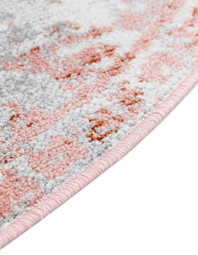 Aegean Elegance Washables Collection Area Rug -  Serifos Round Rose Pink  lifestyle 68
