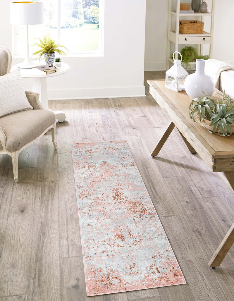 Aegean Elegance Washables Collection Area Rug -  Serifos Runner Rose Pink  lifestyle 48