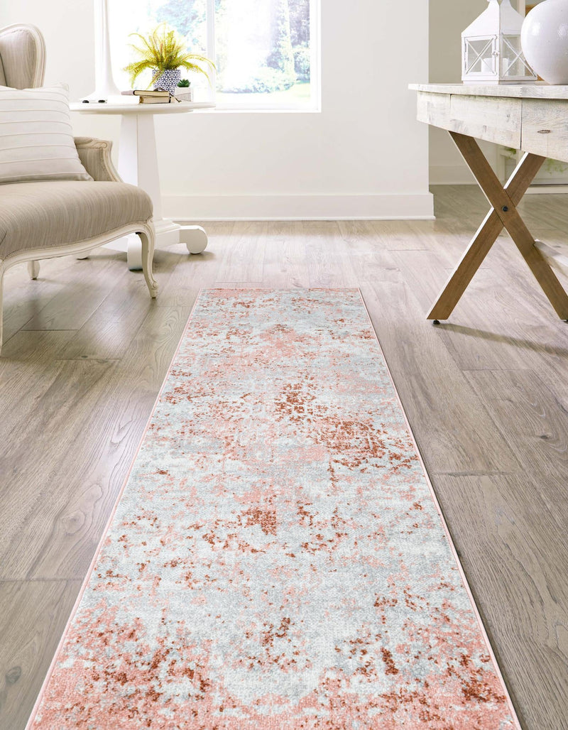 Aegean Elegance Washables Collection Area Rug -  Serifos Runner Rose Pink  lifestyle 57