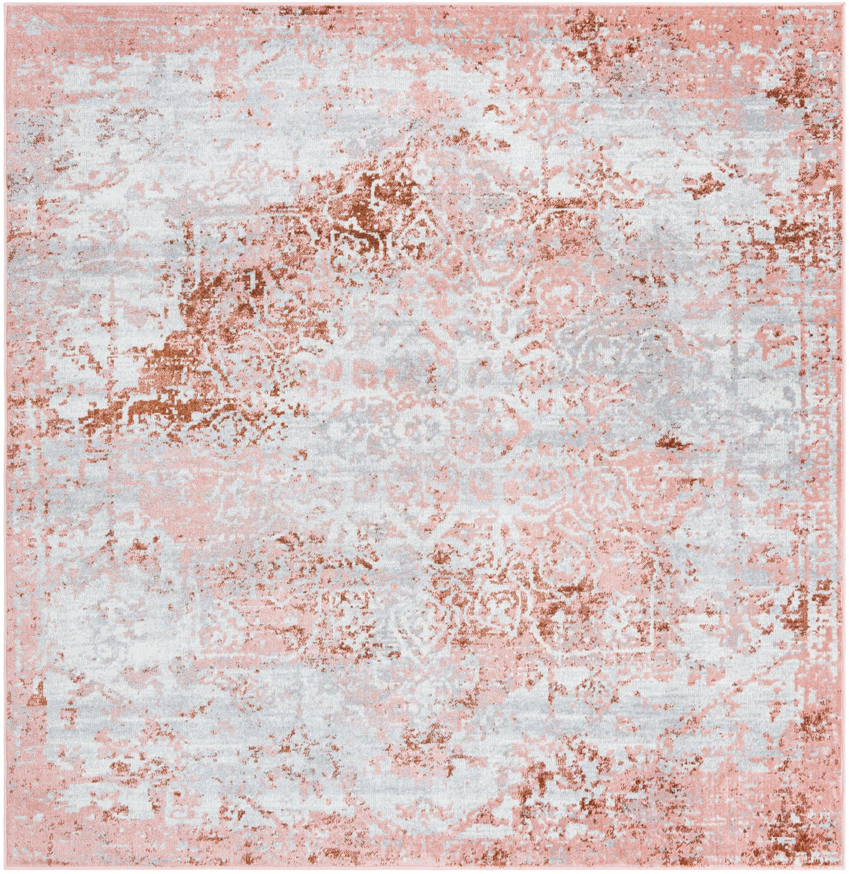 Aegean Elegance Washables Collection Area Rug -  Serifos Square Rose Pink  lifestyle 36