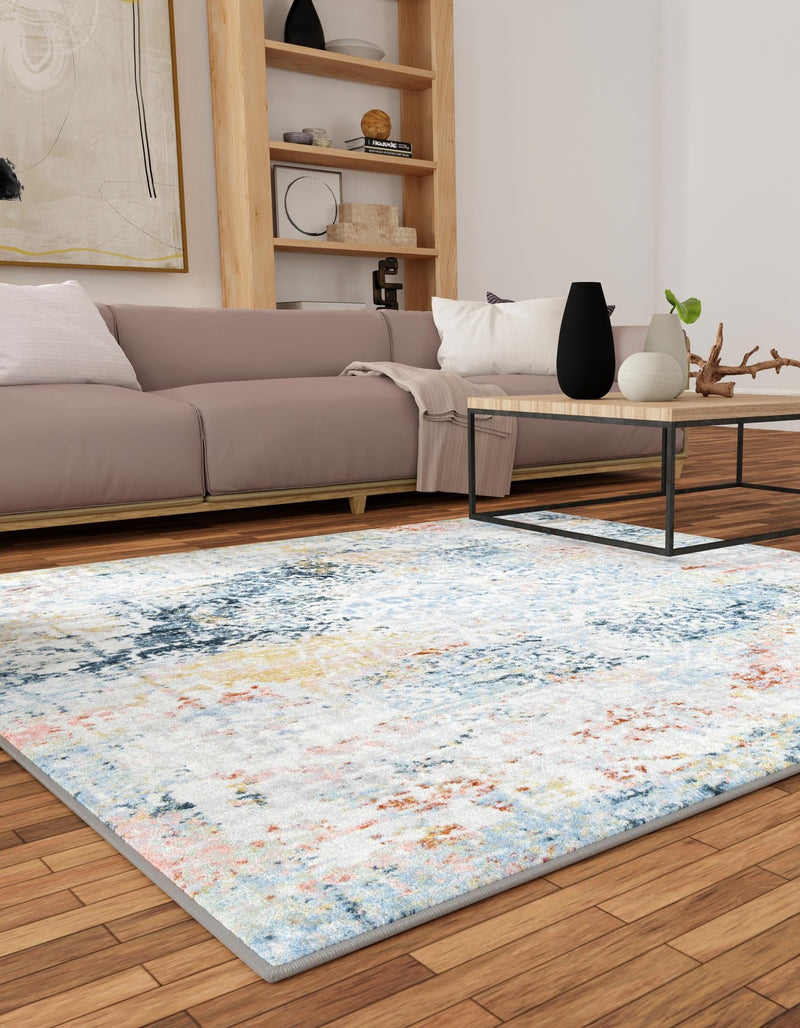 Aegean Elegance Washables Collection Area Rug -  Serifos Square Multi  lifestyle 47