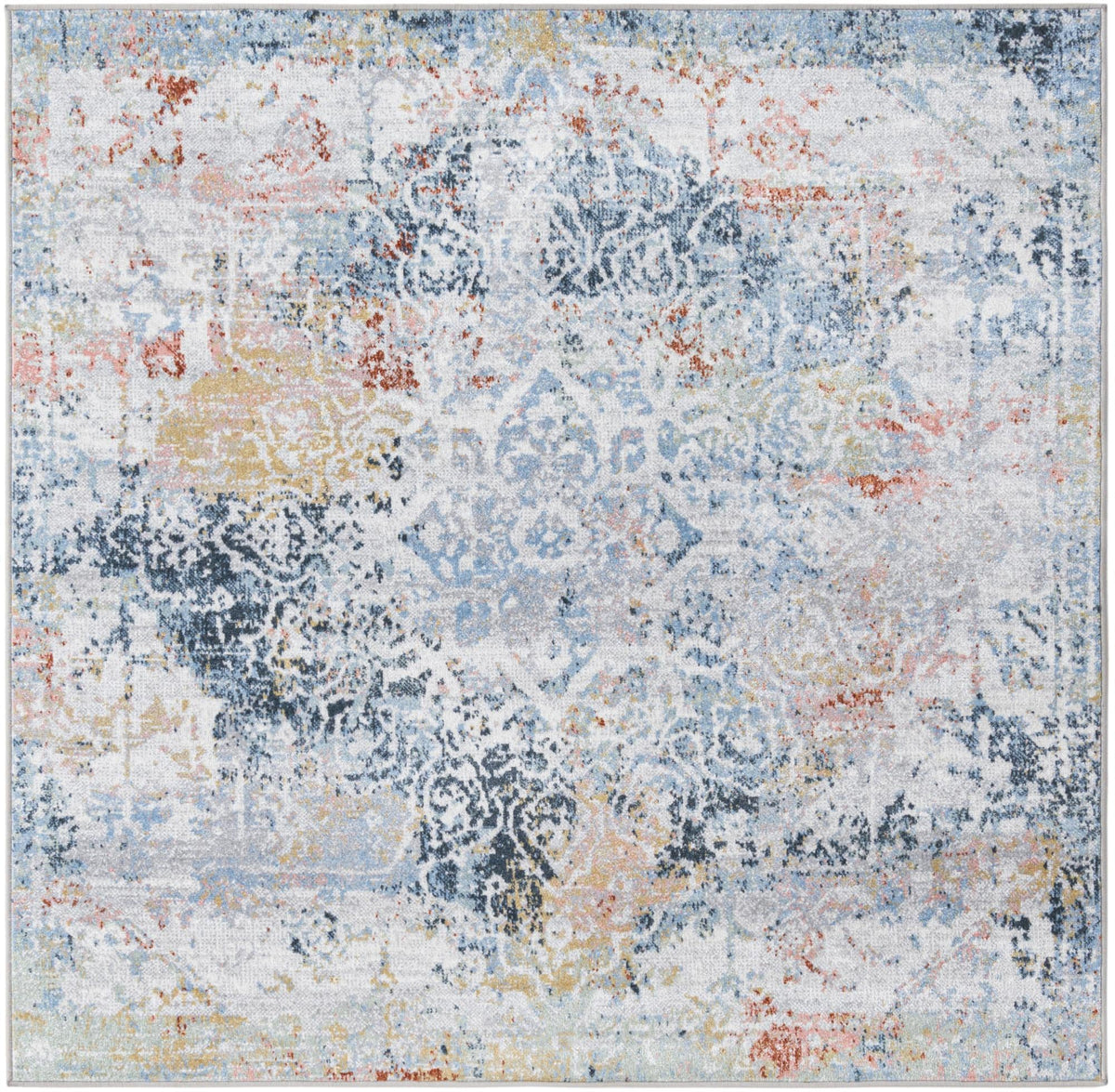 Aegean Elegance Washables Collection Area Rug -  Serifos Square Multi  lifestyle 35