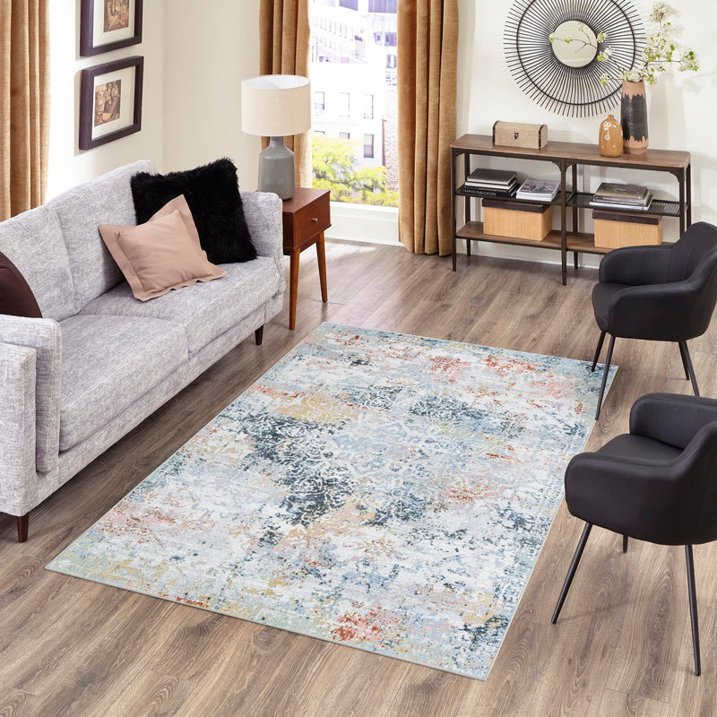 Aegean Elegance Washables Collection Area Rug -  Serifos Rectangle Multi  lifestyle 28