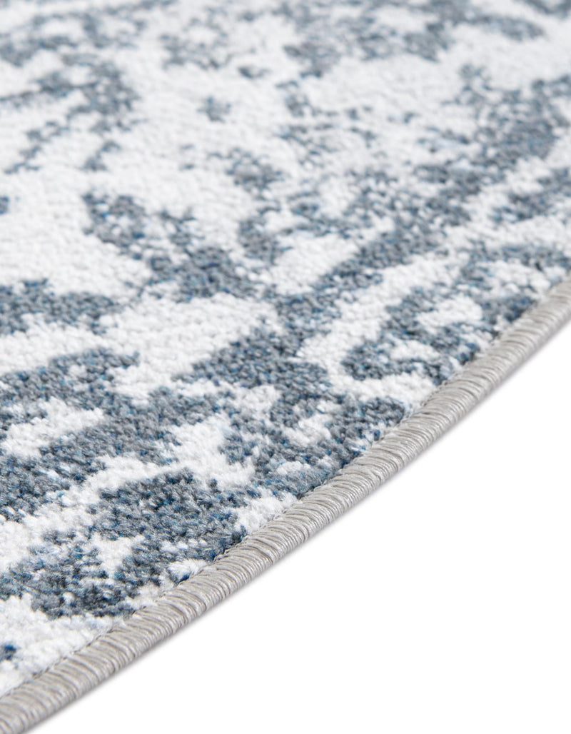 Aegean Elegance Washables Collection Area Rug -  Serifos Round Navy Blue  lifestyle 64