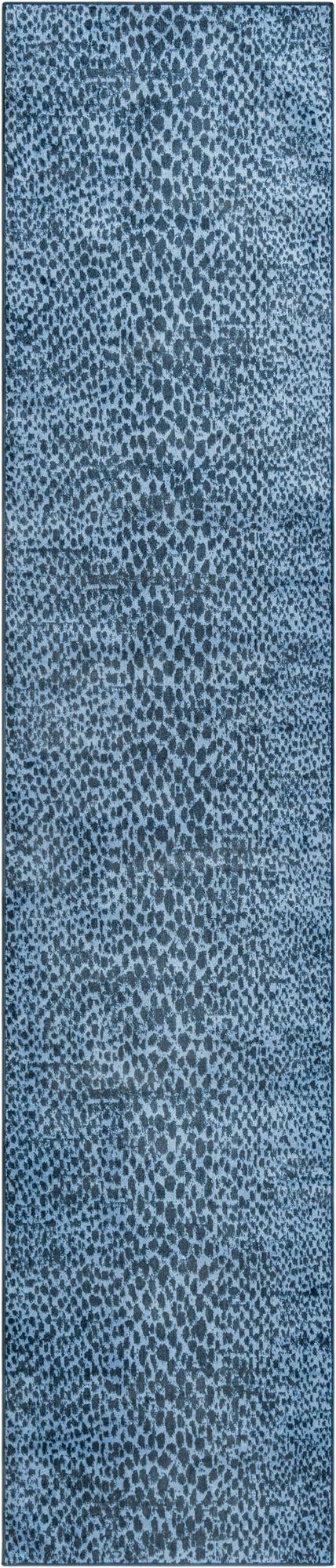 Aegean Elegance Washables Collection Area Rug -  Mykonos Runner Navy Blue  lifestyle 94