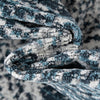 Aegean Elegance Washables Collection Area Rug -  Naxos Round Navy Blue  lifestyle 57