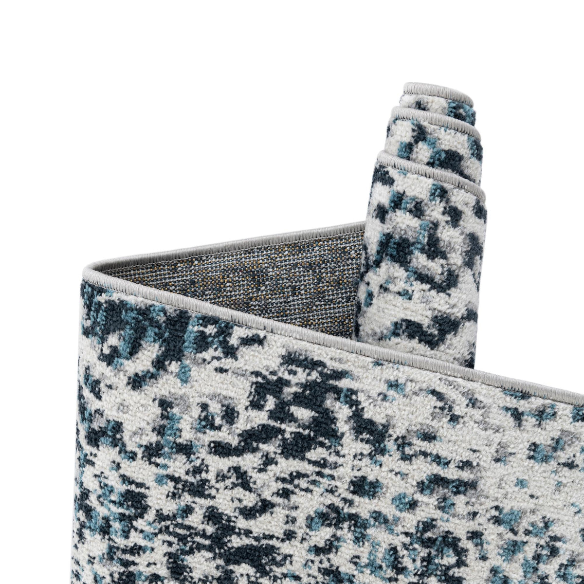 Aegean Elegance Washables Collection Area Rug -  Naxos Round Navy Blue  lifestyle 75