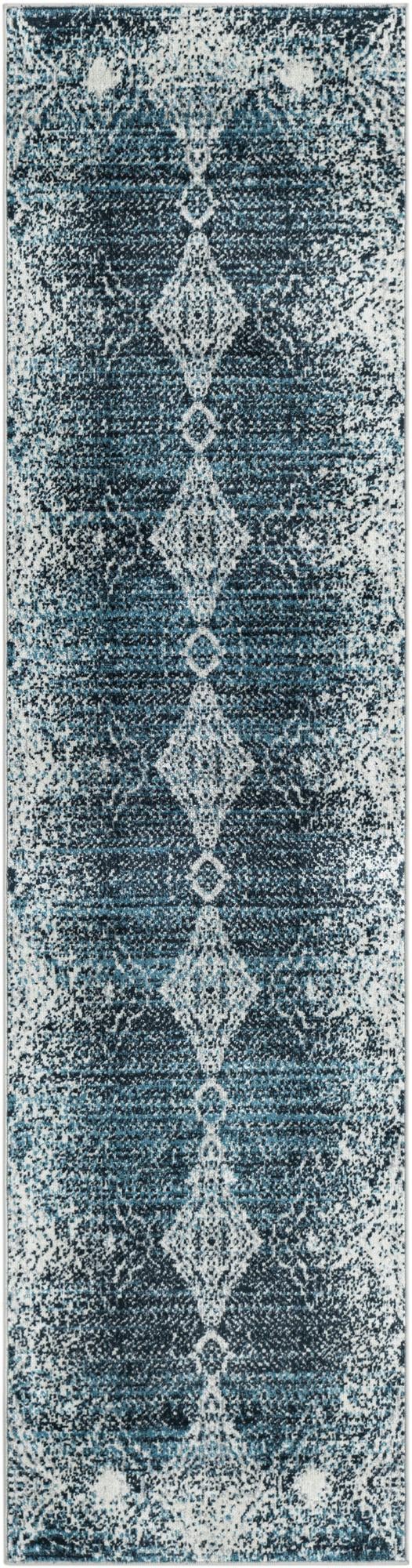 Aegean Elegance Washables Collection Area Rug -  Naxos Runner Navy Blue  lifestyle 21