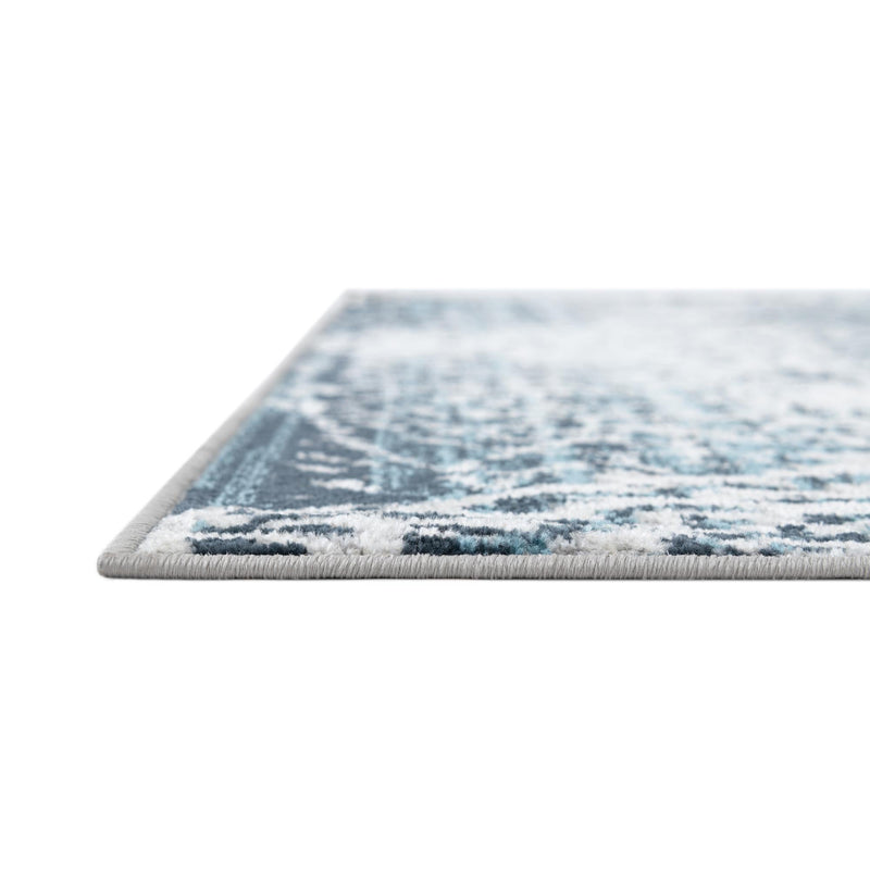Aegean Elegance Washables Collection Area Rug -  Naxos Square Navy Blue  lifestyle 52