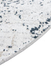 Aegean Elegance Washables Collection Area Rug -  Naxos Round Black and White  lifestyle 49