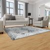 Aegean Elegance Washables Collection Area Rug -  Naxos Square Black and White  lifestyle 106