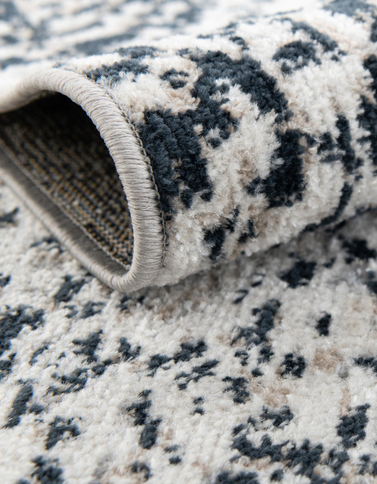 Aegean Elegance Washables Collection Area Rug -  Naxos Rectangle Black and White  lifestyle 5