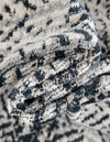 Aegean Elegance Washables Collection Area Rug -  Naxos Rectangle Black and White  lifestyle 7