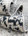 Aegean Elegance Washables Collection Area Rug -  Naxos Rectangle Black and White  lifestyle 12
