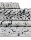 Aegean Elegance Washables Collection Area Rug -  Naxos Rectangle Black and White  lifestyle 13