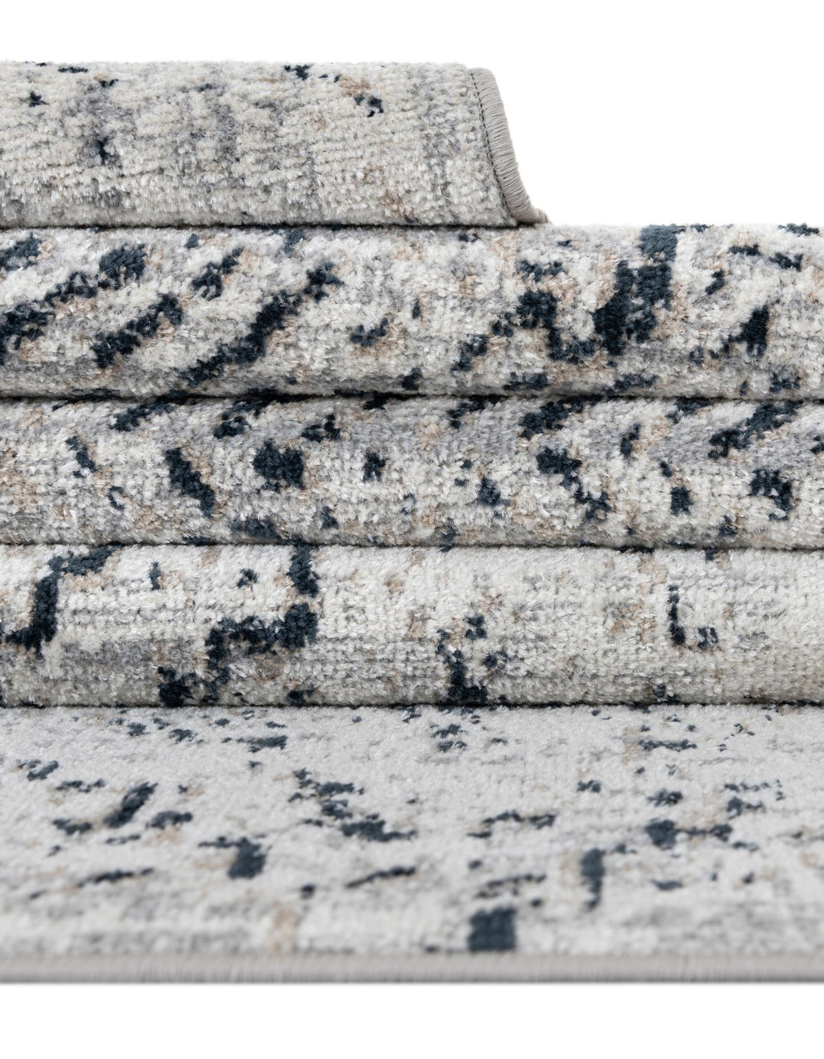 Aegean Elegance Washables Collection Area Rug -  Naxos Rectangle Black and White  lifestyle 13