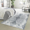 Aegean Elegance Washables Collection Area Rug -  Naxos Rectangle Black and White  lifestyle 14