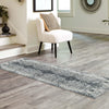 Aegean Elegance Washables Collection Area Rug -  Naxos Runner Black and White  lifestyle 104