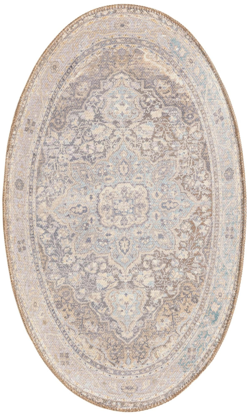 Heritage Elegance Collection Area Rug -  Schonbrunn Oval Cream  lifestyle 58