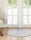 Heritage Elegance Collection Area Rug -  Windsor (Gray) Oval Gray  lifestyle 20