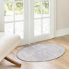 Heritage Elegance Collection Area Rug -  Windsor (Gray) Oval Gray  lifestyle 72