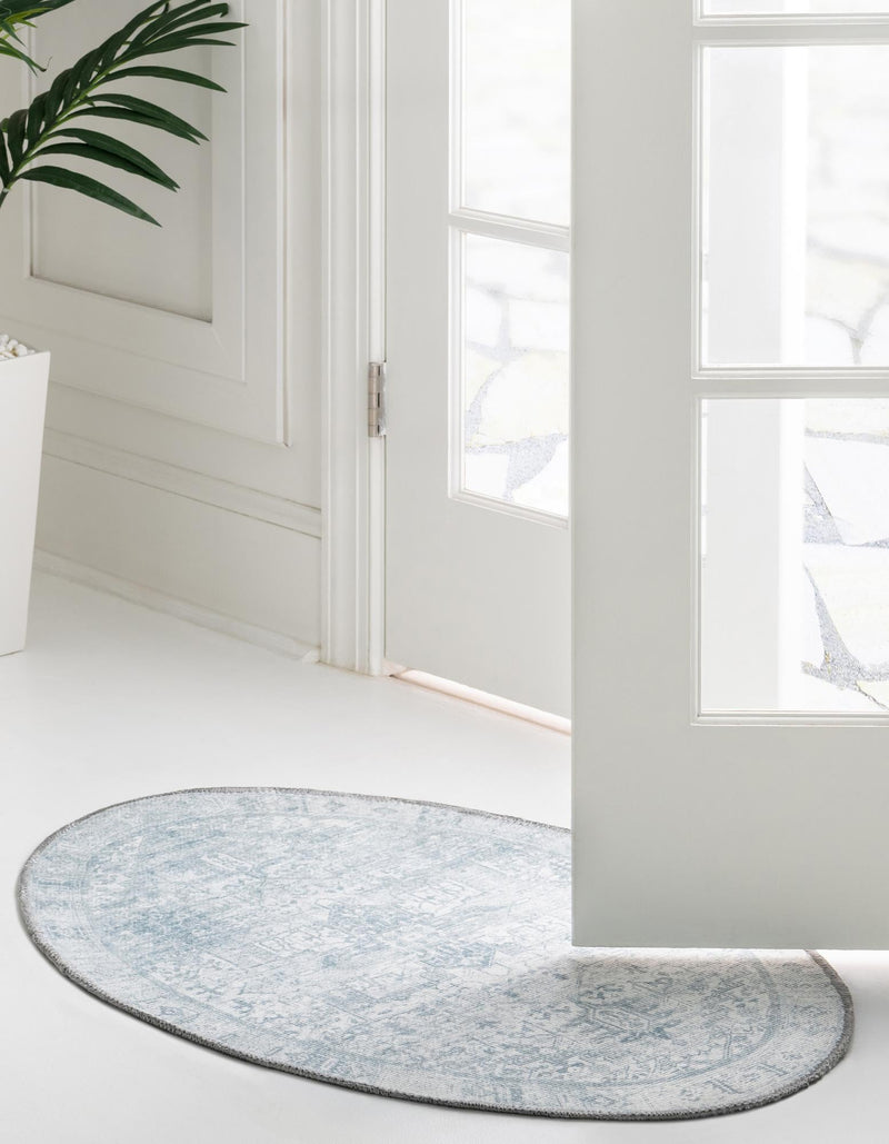 Heritage Elegance Collection Area Rug -  Windsor (Ivory) Oval Ivory  lifestyle 27
