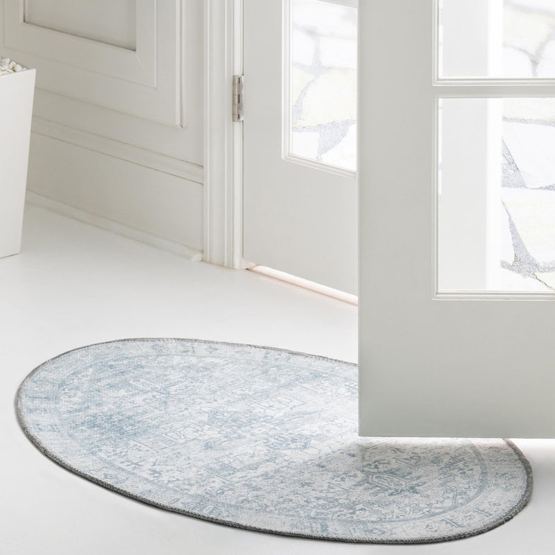Heritage Elegance Collection Area Rug -  Windsor (Ivory) Oval Ivory  lifestyle 75