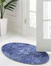 Heritage Elegance Collection Area Rug -  Windsor (Navy Blue) Oval Navy Blue  lifestyle 27