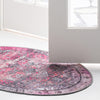 Heritage Elegance Collection Area Rug -  Windsor (Pink) Oval Pink  lifestyle 74