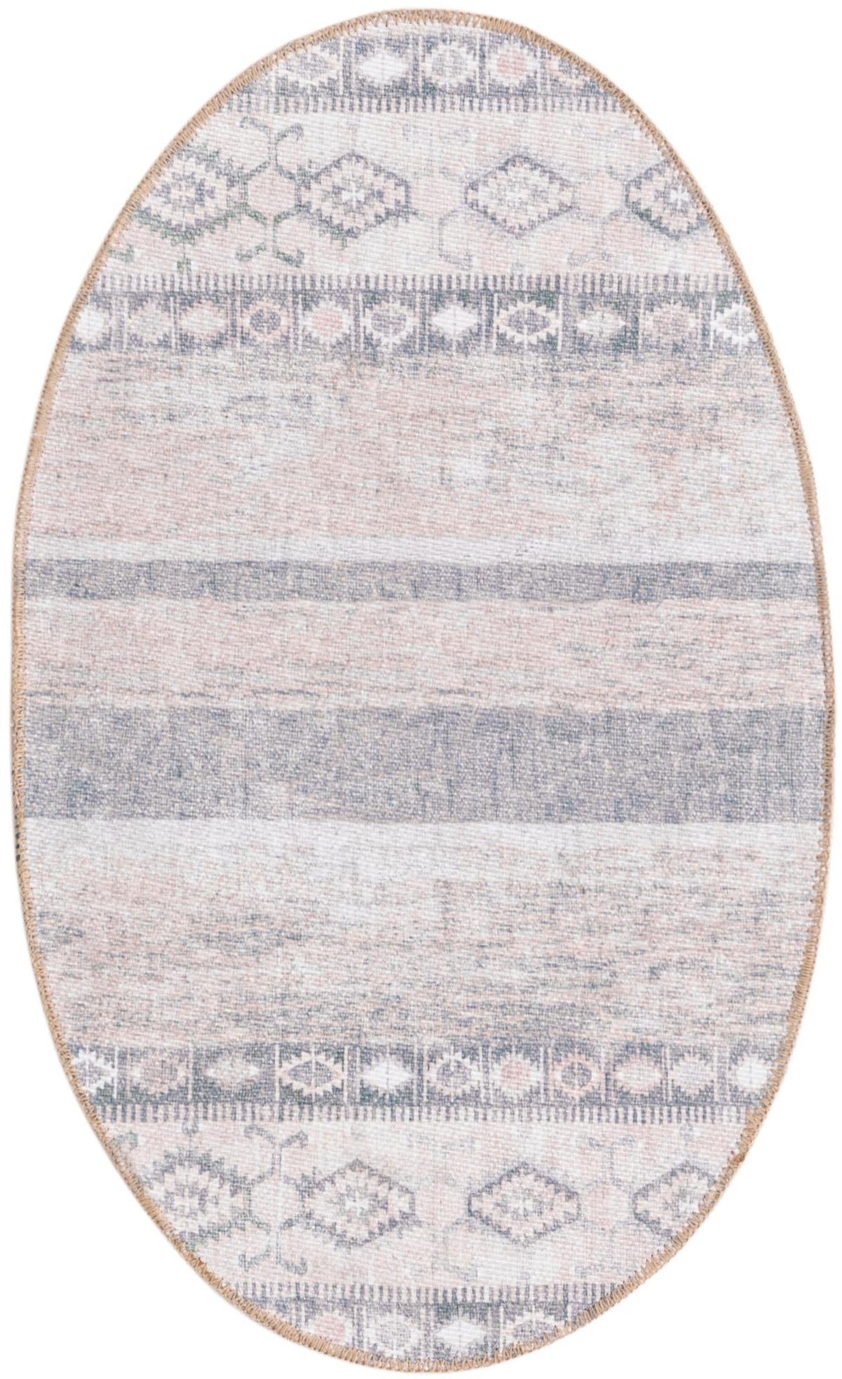 Heritage Elegance Collection Area Rug -  Edinburgh Oval Gray  lifestyle 52
