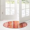 Heritage Elegance Collection Area Rug -  Edinburgh Oval Rust Red  lifestyle 101