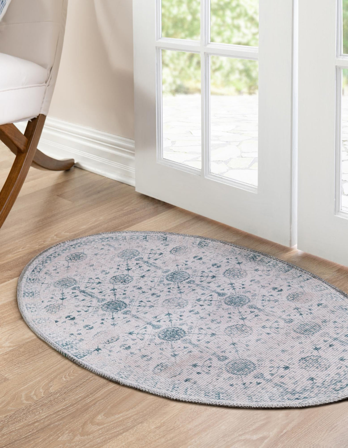 Heritage Elegance Collection Area Rug -  Chatsworth Oval Ivory  lifestyle 66