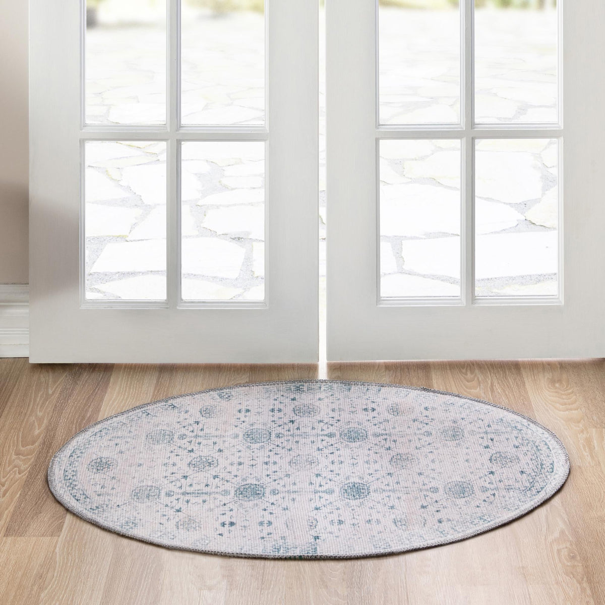 Heritage Elegance Collection Area Rug -  Chatsworth Oval Ivory  lifestyle 94