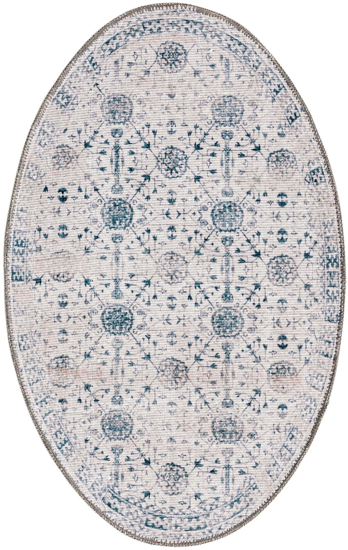 Heritage Elegance Collection Area Rug -  Chatsworth Oval Ivory  lifestyle 72