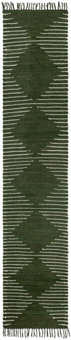 Thar Cotton Collection Area Rug - Jaisalmer (Green) Runner Green  lifestyle 40