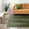 Thar Cotton Collection Area Rug - Jaisalmer (Green) Square Green  lifestyle 55